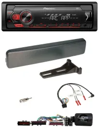 Pioneer DAB 1DIN MP3 Lenkrad USB Autoradio für Ford Mondeo Focus anthrazit
