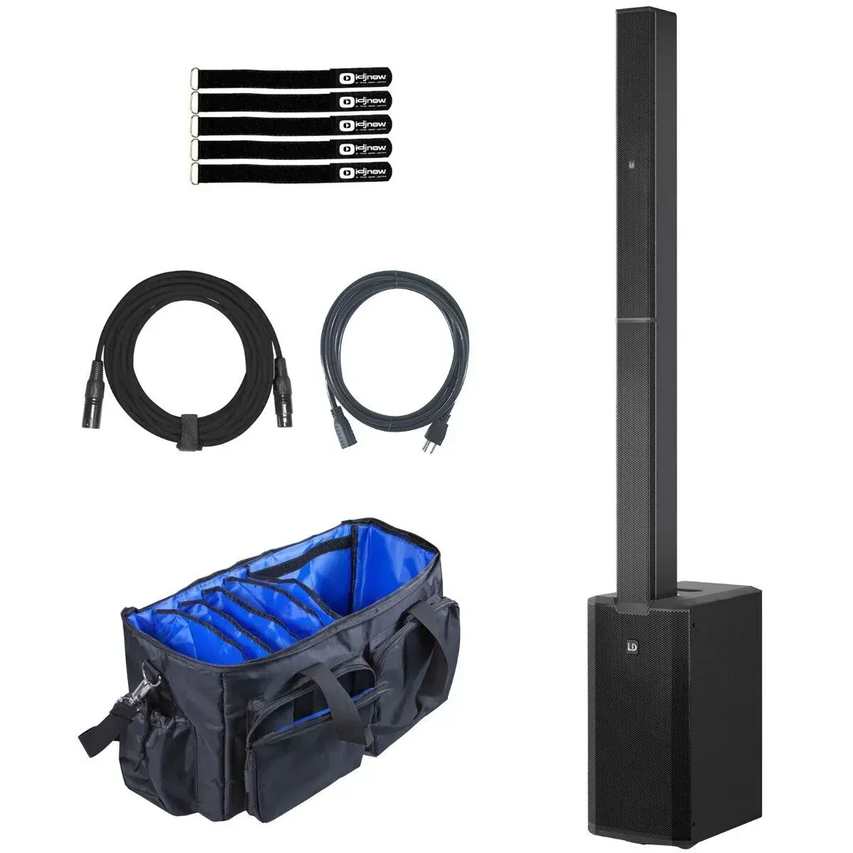 LD Systems MAUI 11 G3 MIX Black Column PA Speaker System w Digital Mixer Pack