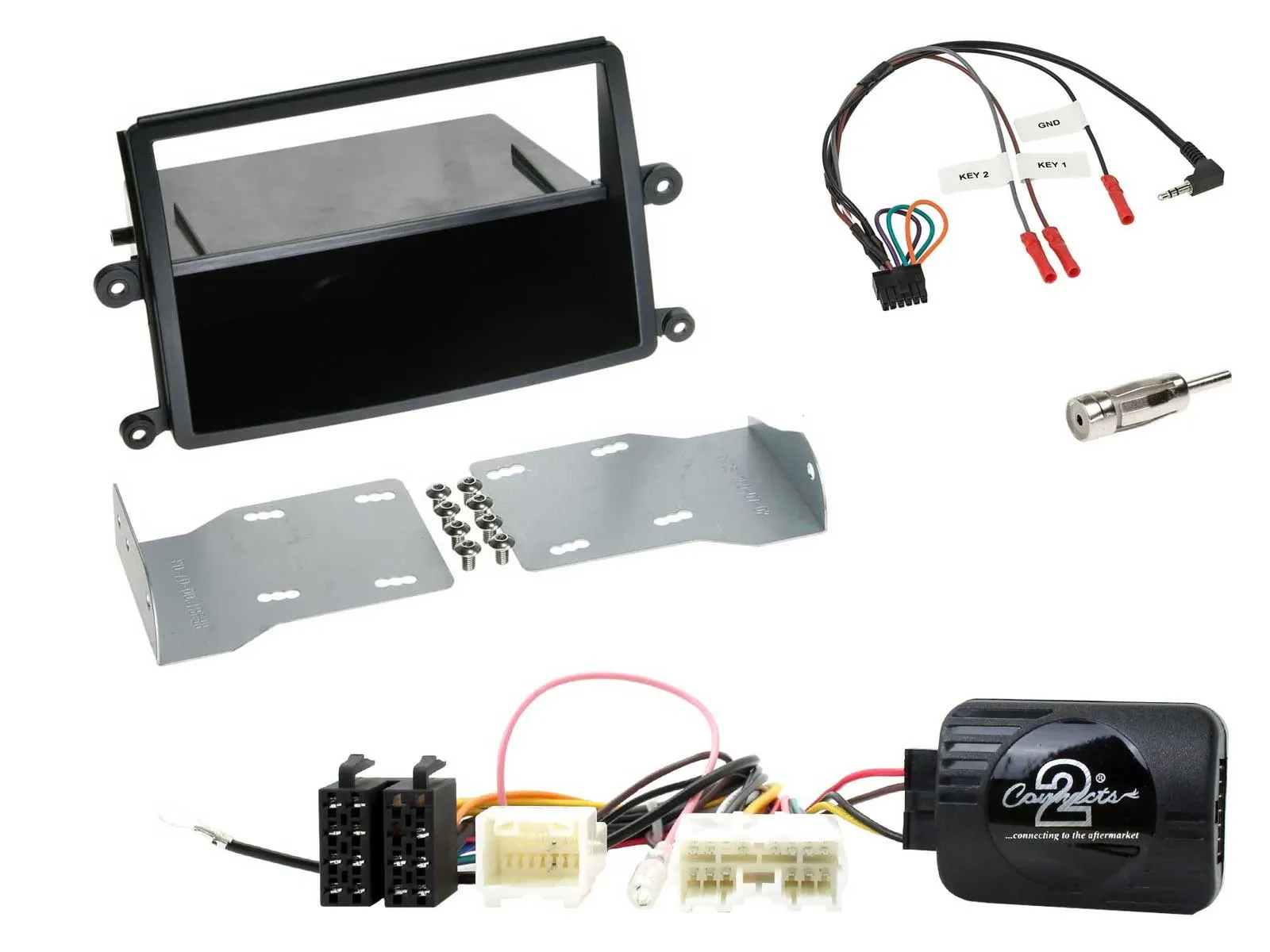 Radioset Lenkradadapter DIN Autoradio für Mitsubishi L200 2006-2015