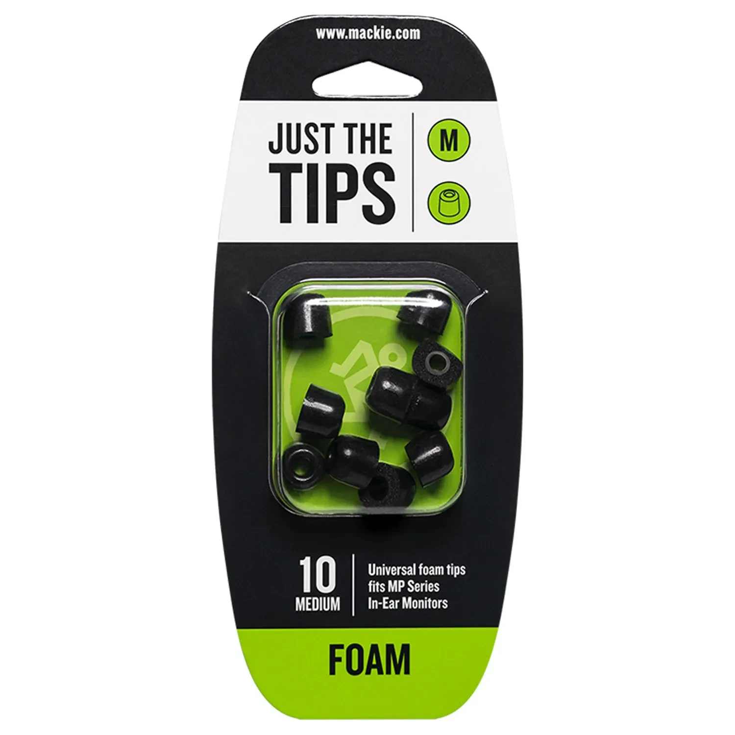 Амбушюры для внутриканальных наушников Mackie Foam Tips размер M