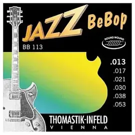Струны для полуакустических и акустических джаз-гитар Thomastik BB113 Jazz BeBob 13-53