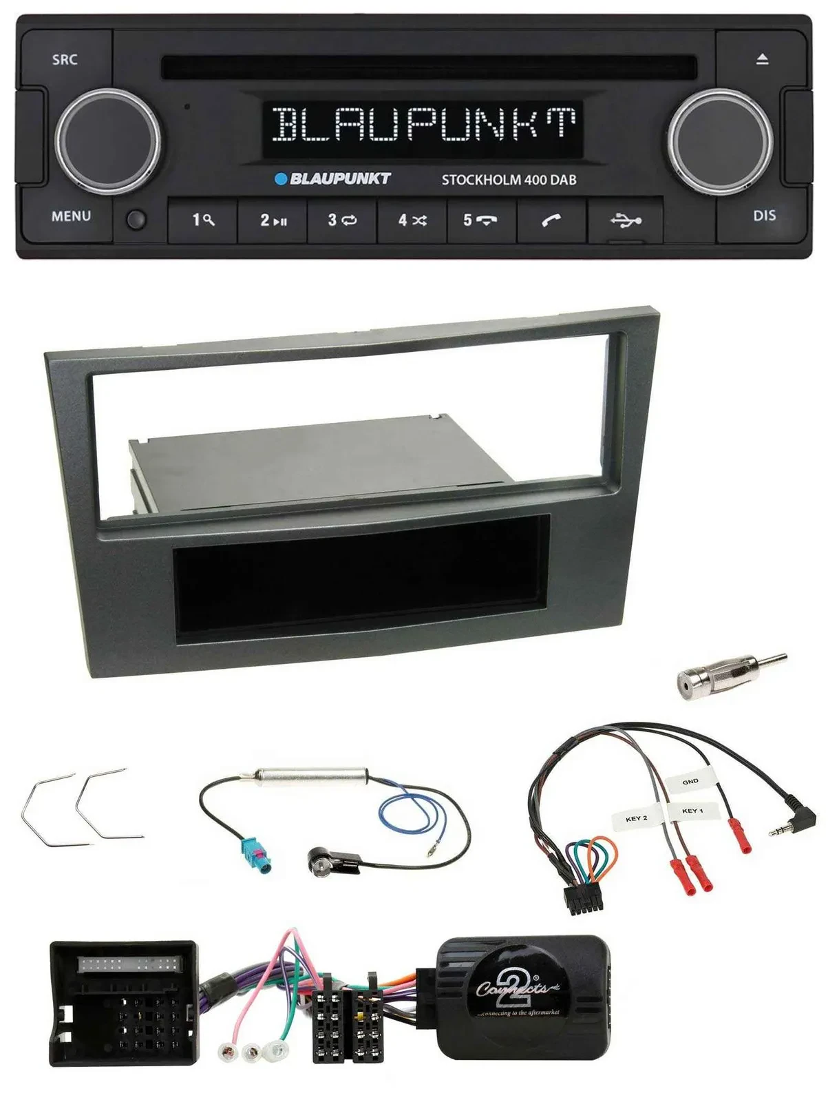 Автомагнитола для Opel Antara, Astra H, Zafira Blaupunkt Bluetooth, DAB, CD, USB