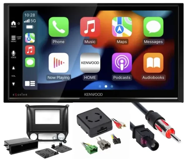 2014-2018 Chevrolet Silverado Kenwood Double DIN Bluetooth Car Stereo Upgrade