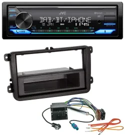 JVC Bluetooth DAB USB MP3 Autoradio für VW Sharan ab 10 Tiguan ab 07 Touran ab 0