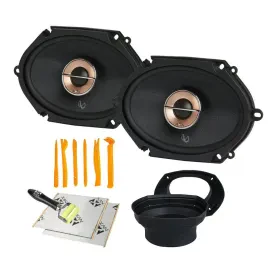 Infinity Kappa 683XF 100W 6x 8" 2-Way Car Speakers w/ NVX Speaker Install Kit