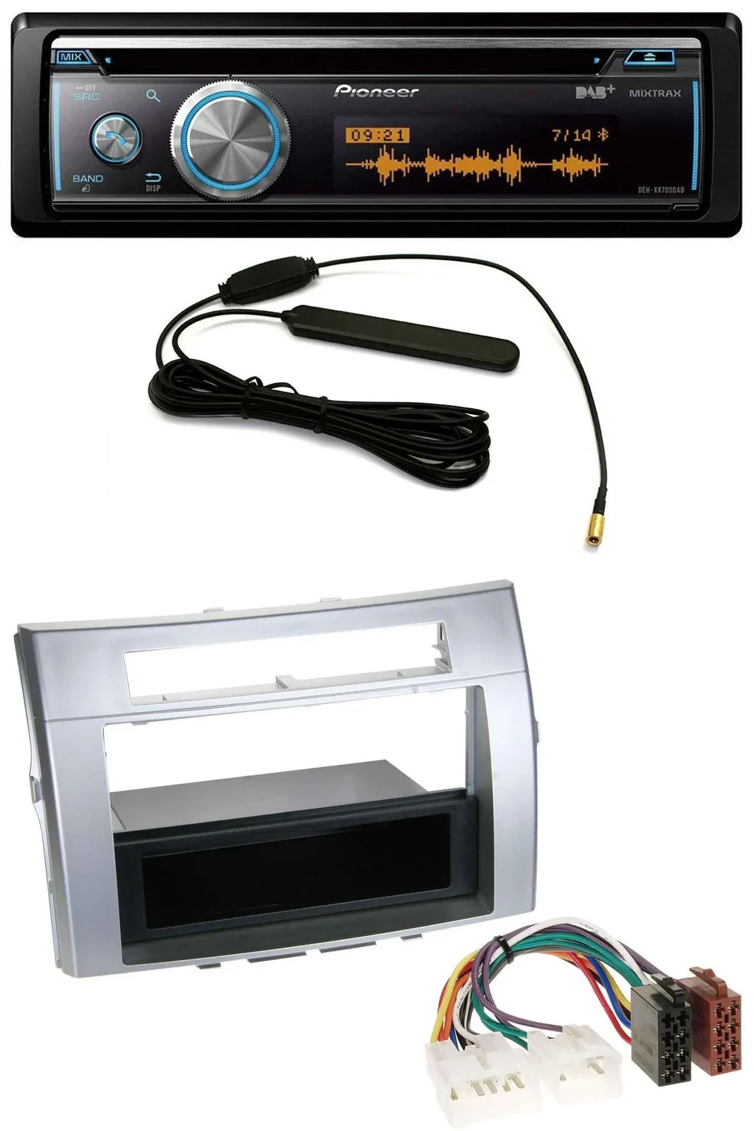 Автомагнитола для Toyota Corolla Verso (2004–2009) Pioneer CD/USB/Bluetooth/DAB/MP3