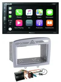 Pioneer DVD 2DIN MP3 DAB Bluetooth USB Autoradio für Peugeot 308 09-13 warmsilbe