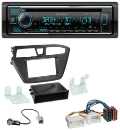Kenwood MP3 Bluetooth DAB USB CD Autoradio für Hyundai i20 (2014-2020)