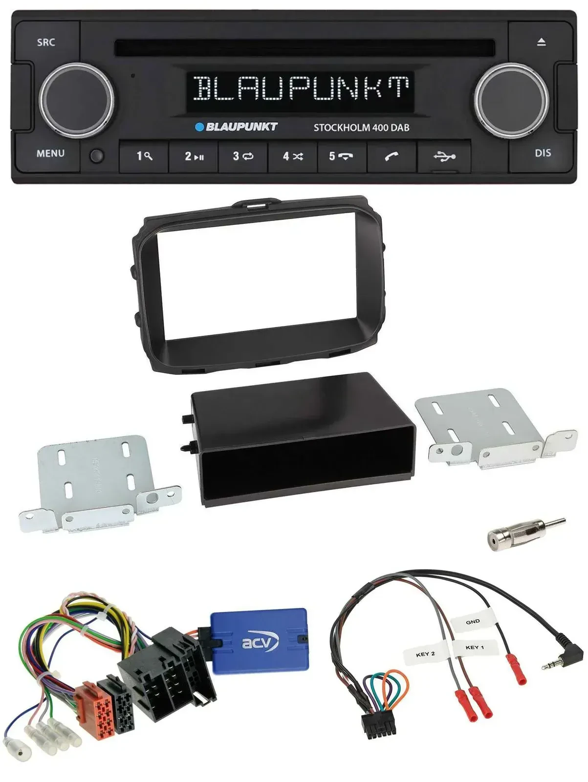 Blaupunkt Lenkrad Bluetooth DAB CD USB Autoradio für Alfa Romeo Giulietta 2013-2