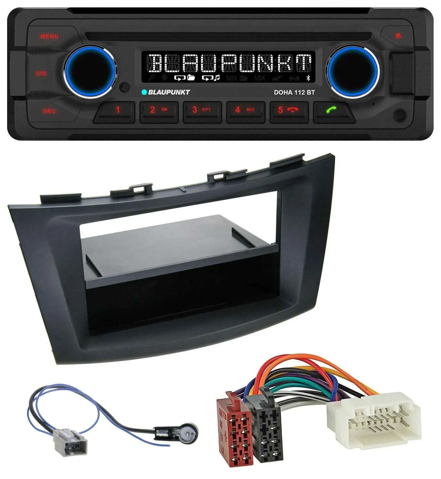 Blaupunkt AUX MP3 CD Bluetooth USB Autoradio für Suzuki Swift (FZ/NZ, ab 2010)