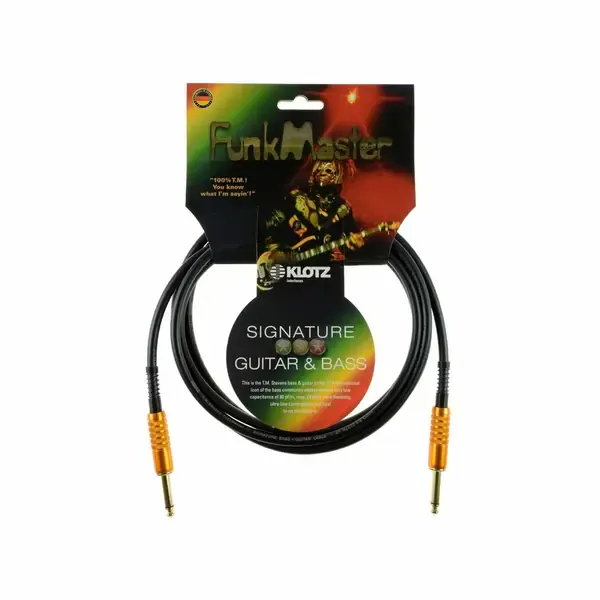 Инструментальный кабель Klotz TM-0300 T.M. Stevens FunkMaster - Superior Bass Cable Gold, 3m