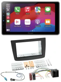 Автомагнитола для Alfa Romeo Mito Pioneer 2DIN, DAB, Bluetooth, USB (2008–2014, ISO)