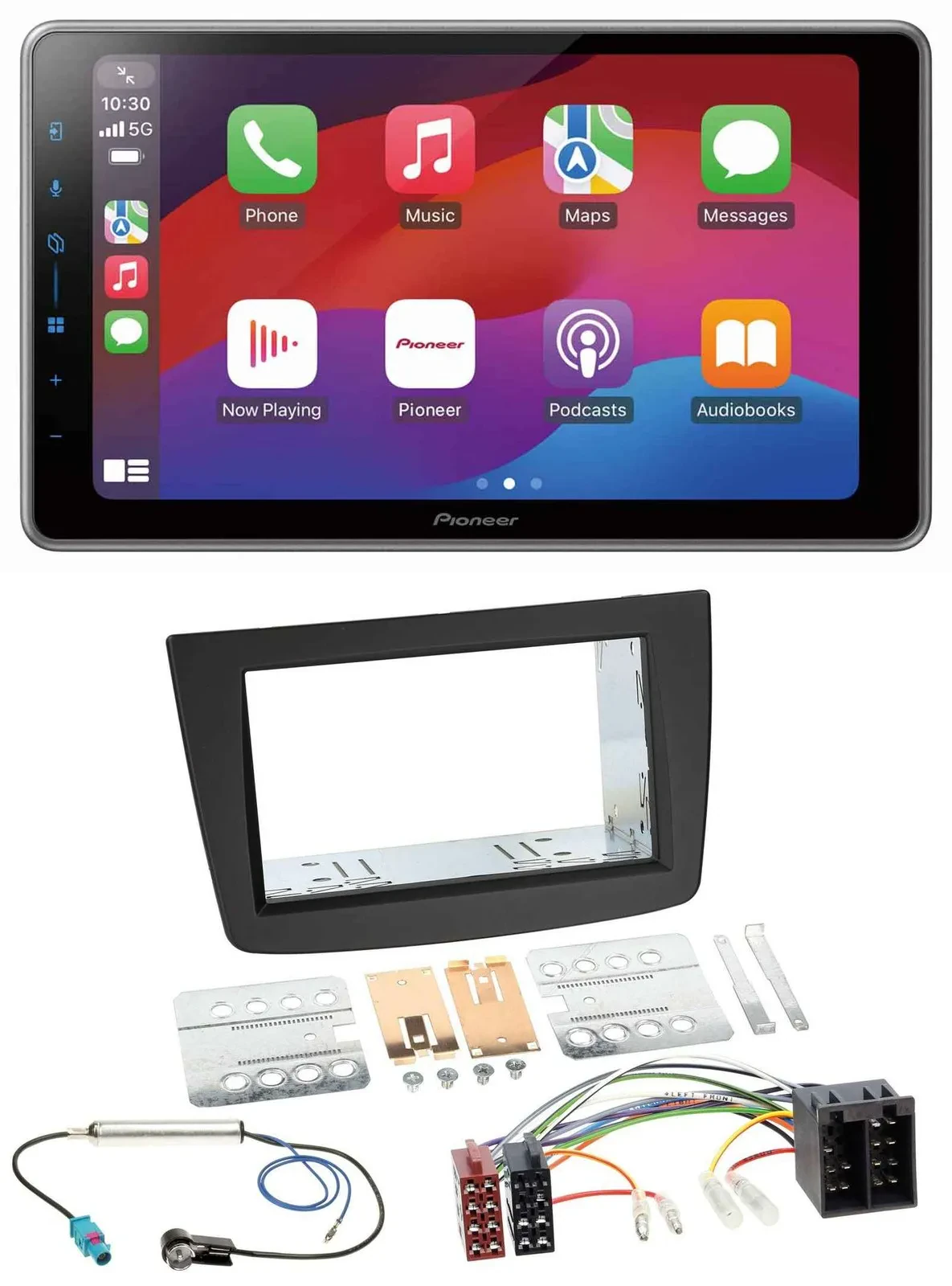 Автомагнитола для Alfa Romeo Mito Pioneer 2DIN, DAB, Bluetooth, USB (2008–2014, ISO)