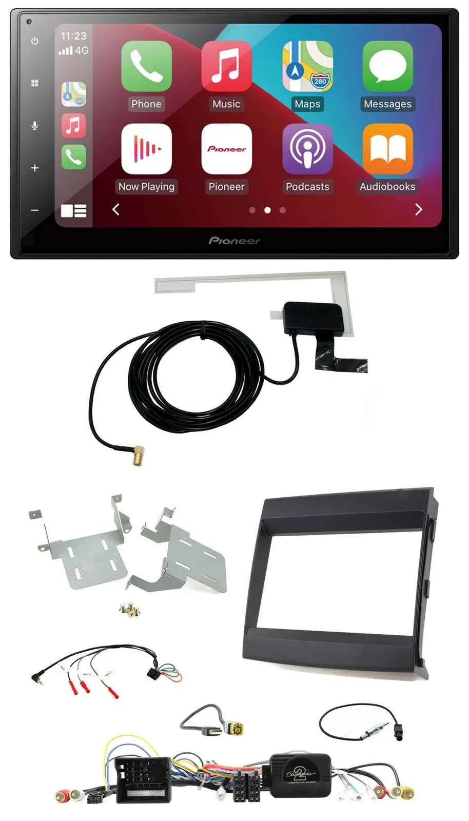 Автомагнитола Pioneer 2DIN, USB, Bluetooth, DAB для Porsche Cayenne 2011–2016, поддержка управления на руле