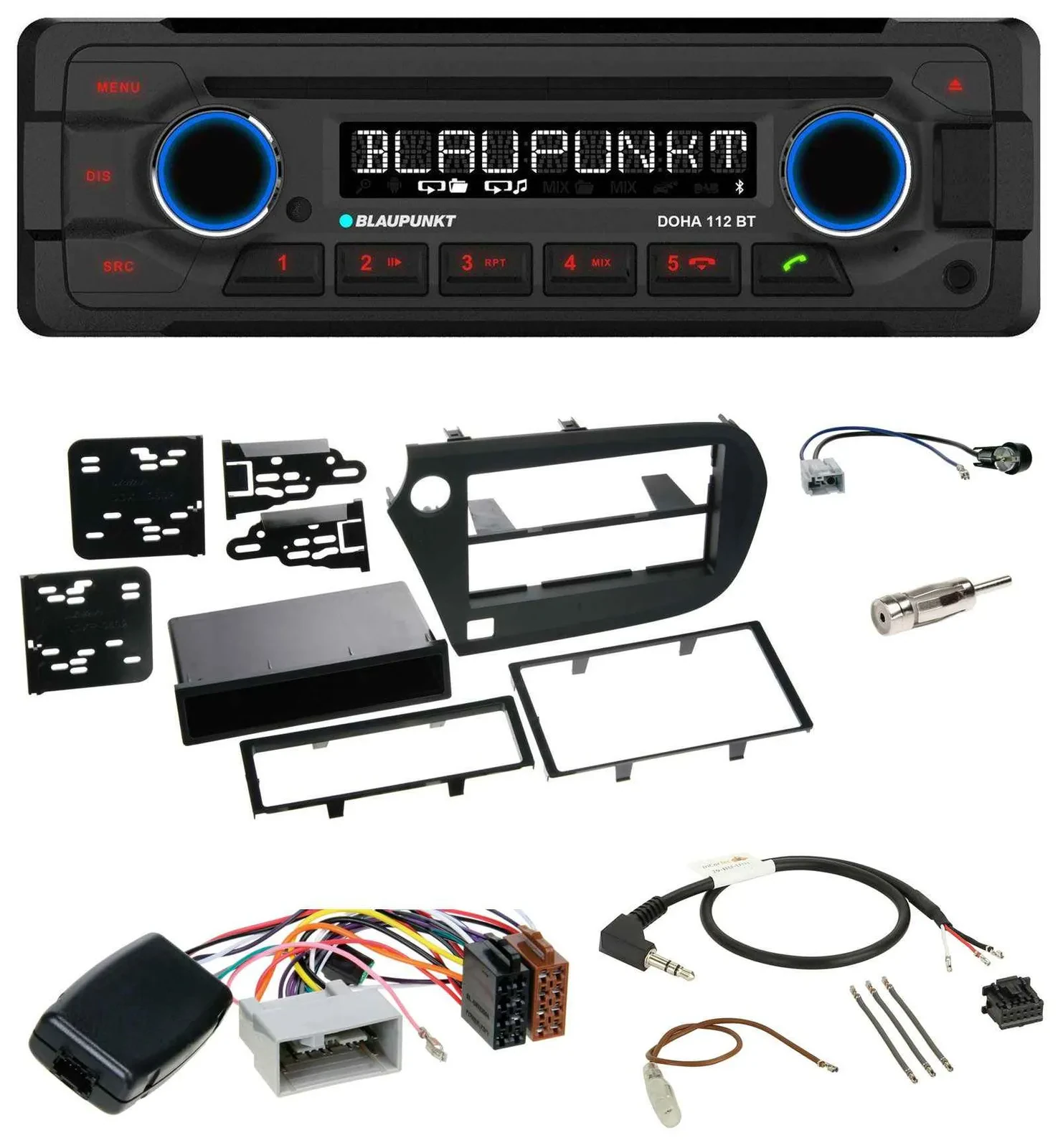 Blaupunkt Lenkrad MP3 CD Bluetooth USB Autoradio für Honda Insight ZE2 2009-2013