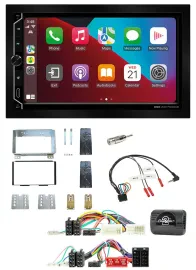 ESX 2DIN DAB USB Lenkrad Bluetooth Autoradio für KIA Carnival II VQ 2006-2011