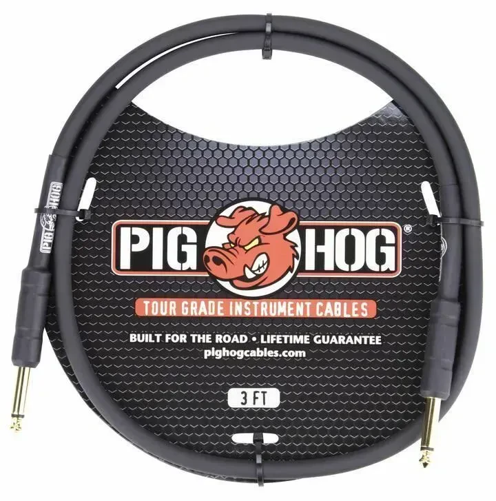 Инструментальный кабель Pig Hog PH-3 Black 1 м