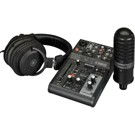 Yamaha AG03MK2 3Channel Live Streaming Loopback Audio USB Mixer Black