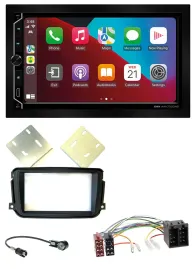 ESX 2DIN DAB USB MP3 Bluetooth Autoradio für Smart ForTwo 2010-2015 ISO