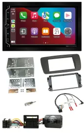 ESX 2DIN DAB USB Lenkrad Bluetooth Autoradio für Seat Ibiza ab 08 tuam-grey