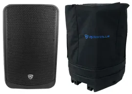 Rockville TITAN 15 15" Powered DJ PA Speaker w/Bluetooth/DSP + Padded Slip Cover