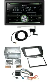 Pioneer CD USB MP3 Bluetooth 2DIN DAB Autoradio für Seat Leon 05-09 schwarz