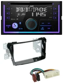 JVC MP3 USB 2DIN DAB Bluetooth CD Autoradio für Hyundai i40 ab 2016 Typ VF Klavi