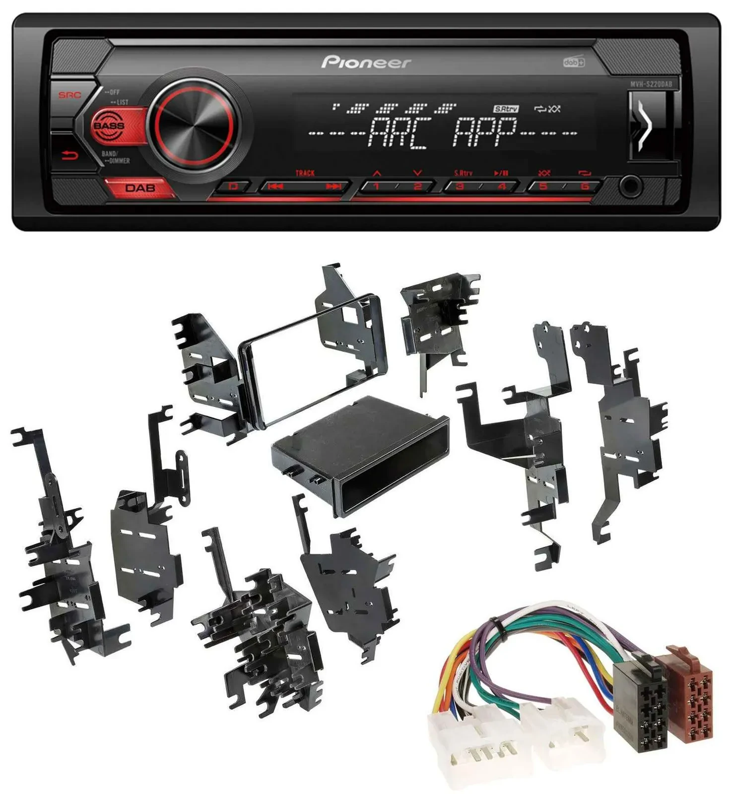 Pioneer DAB 1DIN MP3 AUX USB Autoradio für Toyota Tundra / Celica / FJ