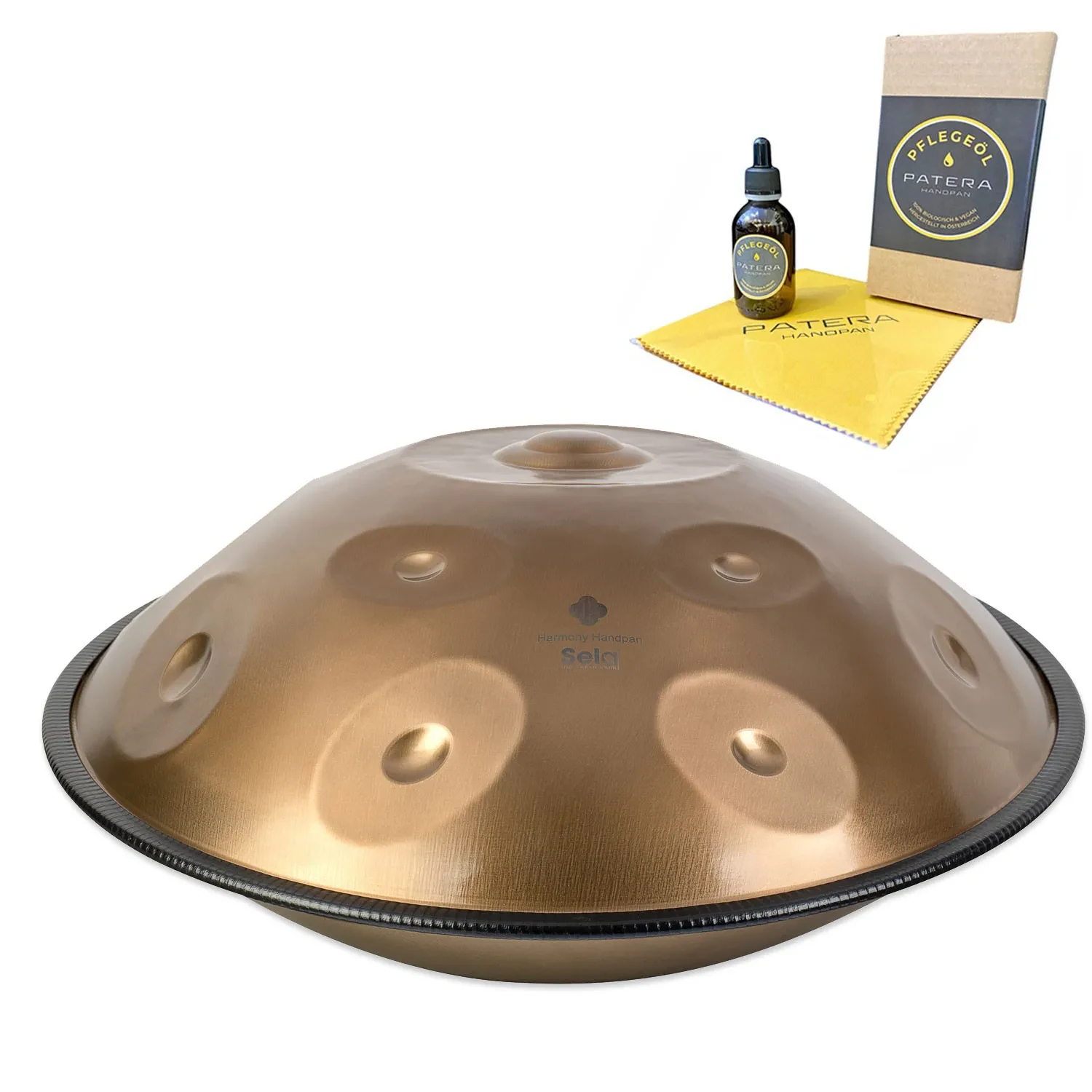 Sela SEHP202 Harmony Handpan D-Amara Edelstahl mit Pflegemittel
