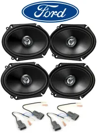 JVC 6x8" Front+Rear Factory Speaker Replacement Kit For 1998-2001 Ford Explorer
