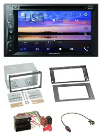 Автомагнитола Pioneer 2-DIN Bluetooth USB DVD DAB MP3 для Ford Fiesta/Focus (2004–2008)