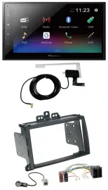 Pioneer DAB MP3 Bluetooth 2DIN USB Autoradio für Hyundai i20 09-12 schwarz