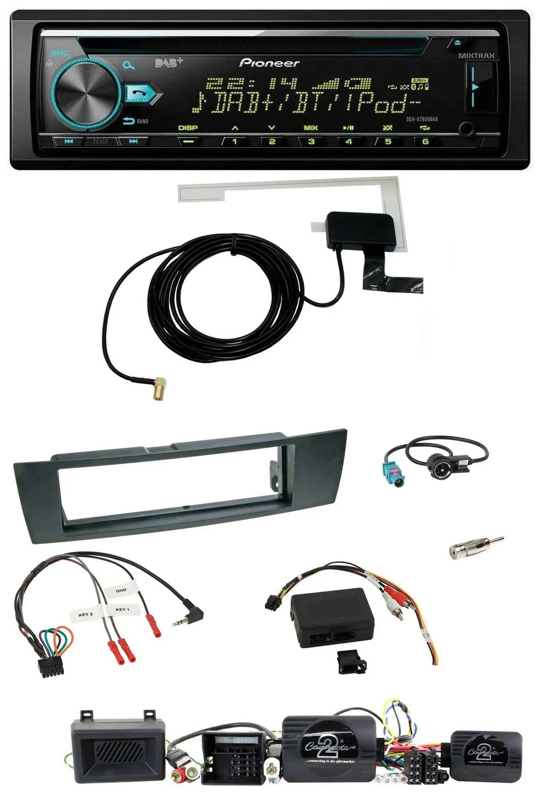 Pioneer MP3 Lenkrad CD USB DAB Autoradio für BMW 1er E87 04-13 Aktiv PDC