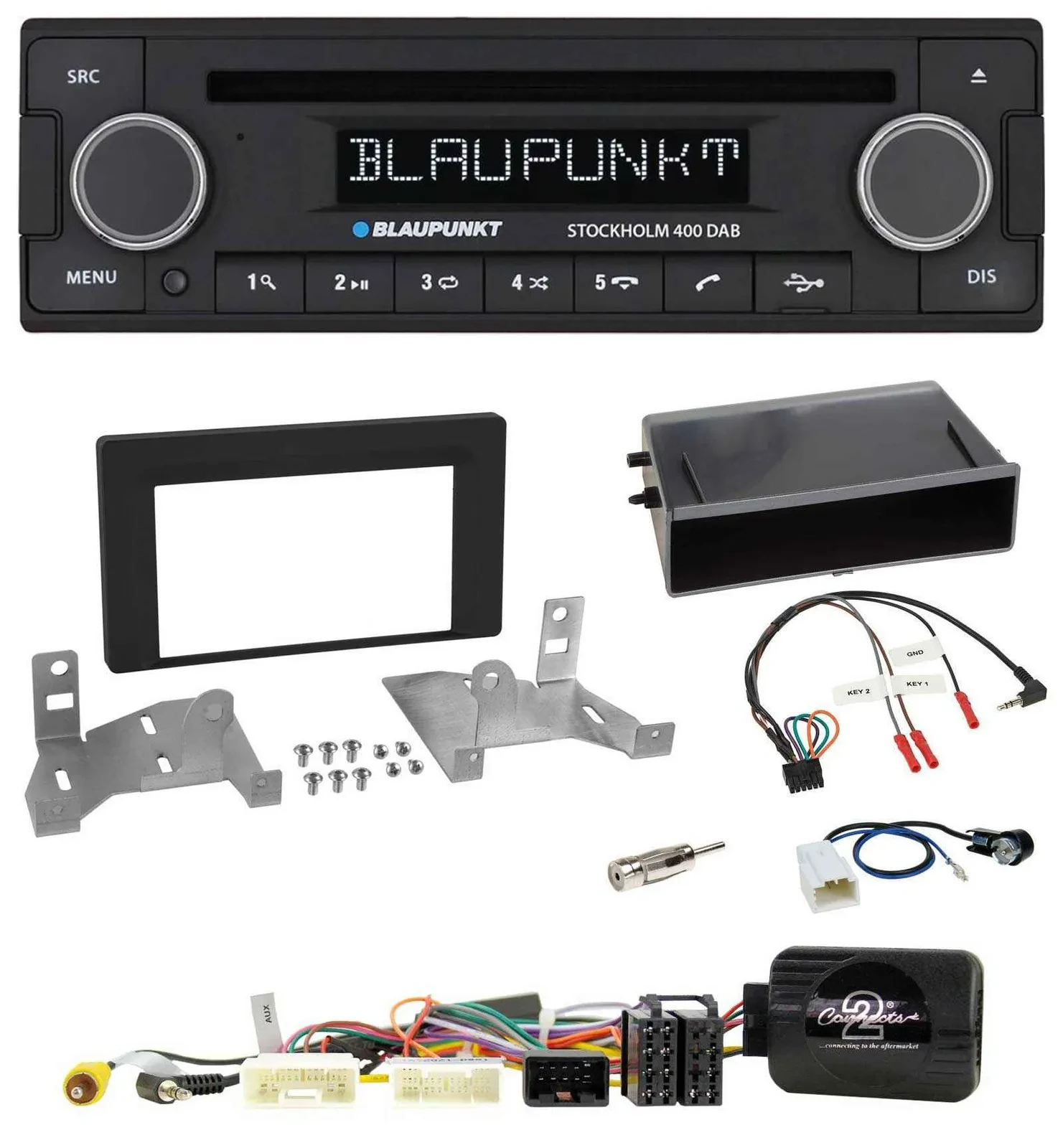 Blaupunkt Lenkrad Bluetooth DAB CD USB Autoradio für Toyota Aygo AB7 ab 2022 sch