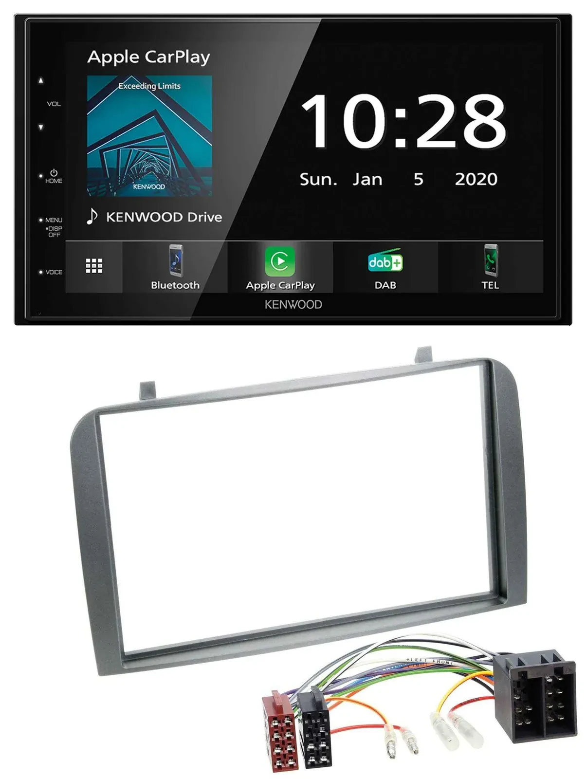 Kenwood Bluetooth MP3 DAB USB 2DIN Autoradio für Alfa Romeo GT 147 00-10 anthraz