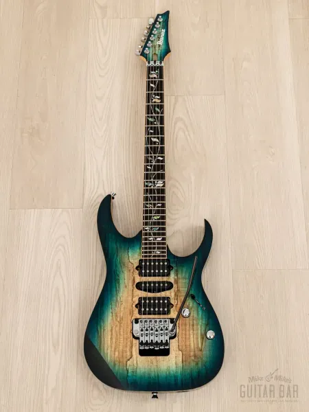 Электрогитара Ibanez RG8570ZSM-BGT J Custom Limited Edition HSH Bluish Green Burst w/case Japan 2022