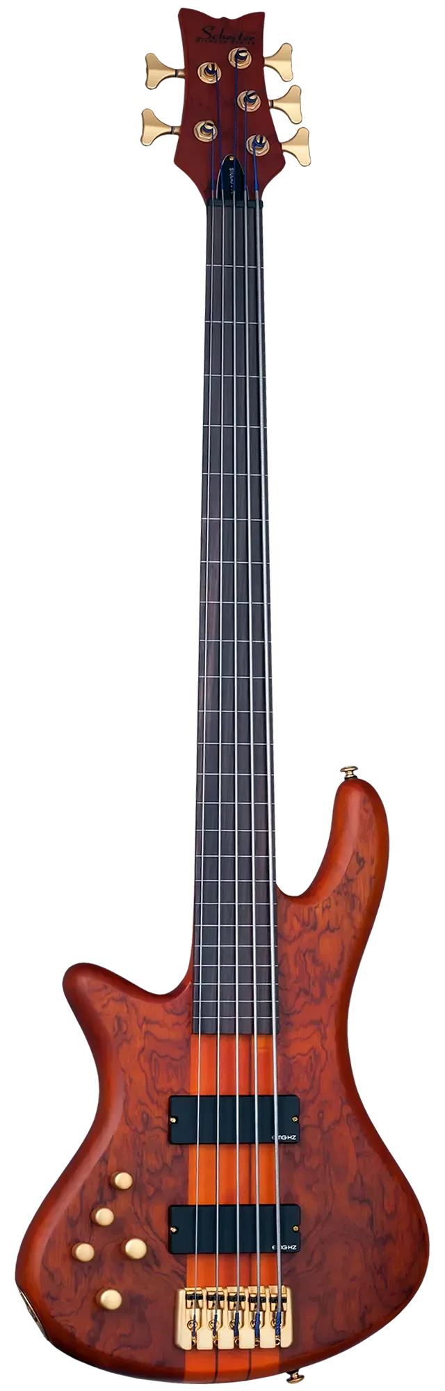 Бас-гитара Schecter Stiletto Studio-5 Left-Handed Honey Satin