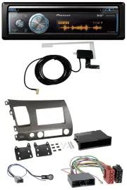 Автомагнитола для Honda Civic Hybrid FD3 (2006–2010) Pioneer Bluetooth, DAB, MP3, USB, CD, цвет антрацит