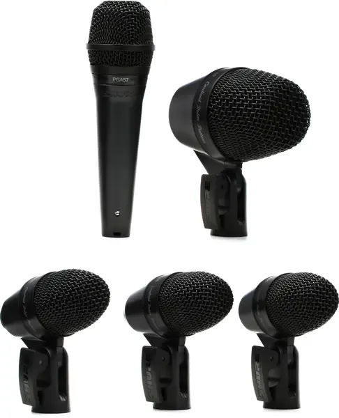 Набор инструментальных микрофонов Shure PGA Drum Kit 5 с аксессуарами