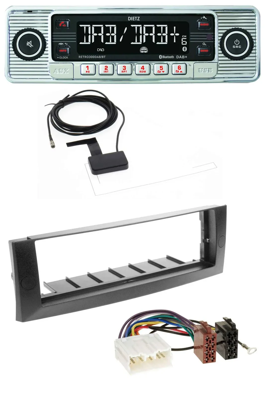 Dietz Bluetooth USB MP3 DAB Autoradio für Mitsubishi Colt (2004-2008)