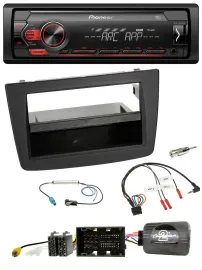 Pioneer DAB 1DIN MP3 Lenkrad USB Autoradio für Alfa Mito 955 2014-2018 schwarz