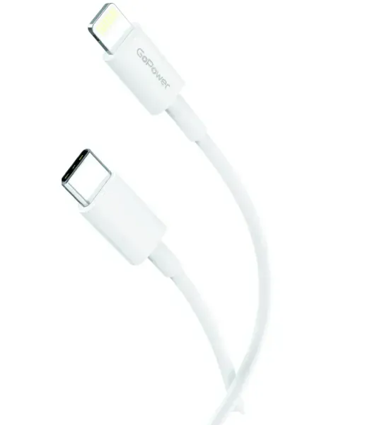 USB-кабель GoPower 00-00022804 GP10TL White 1.0 м