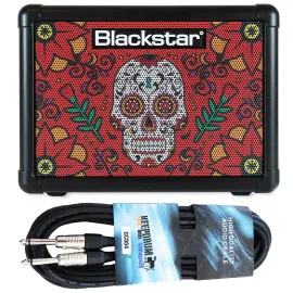 Blackstar Fly 3 Sugar Skull II Gitarren-Verstärker mit keepdrum Klinkenkabel