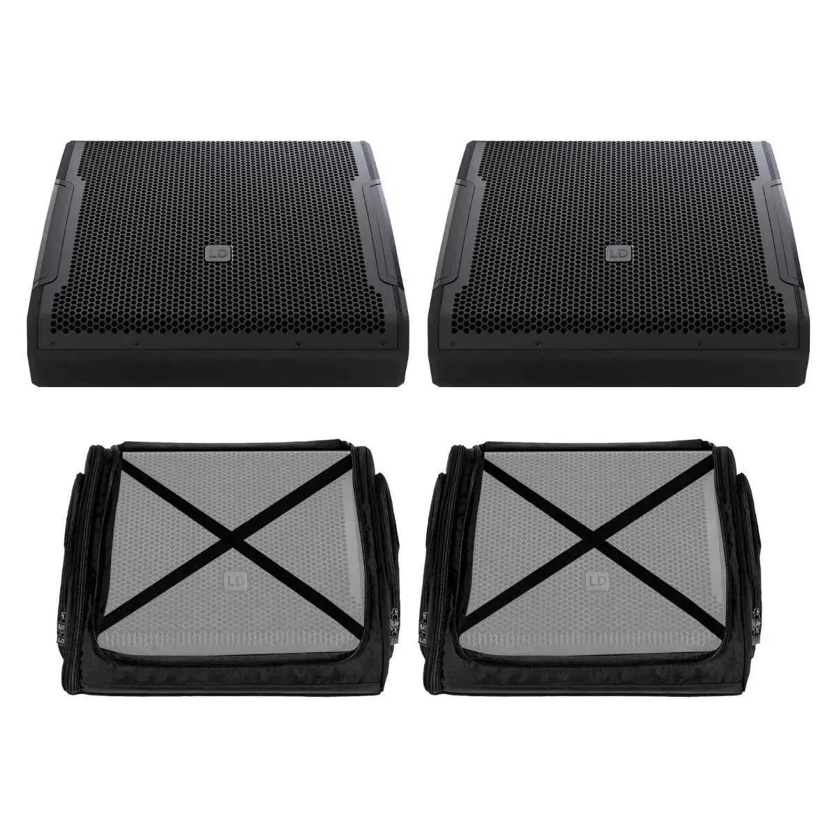 Сценический акустический монитор LD Systems MON 15 A G3 Black с чехлом (пара)