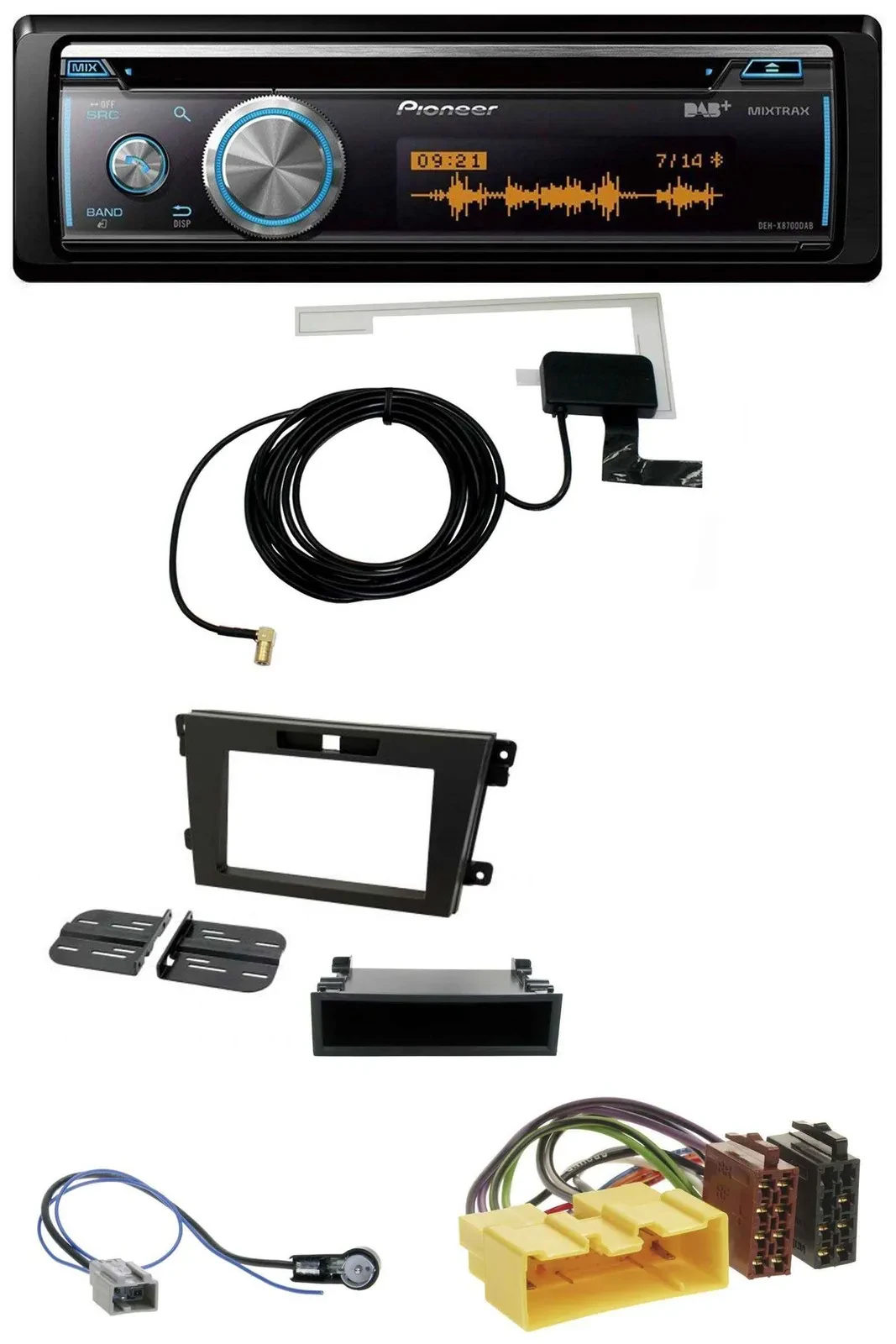 Pioneer Bluetooth DAB MP3 USB CD Autoradio für Mazda CX-7 (2008-2010)