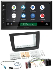 Kenwood DAB Bluetooth USB MP3 2DIN Autoradio für Alfa Romeo Mito 08-14 955 ISO s