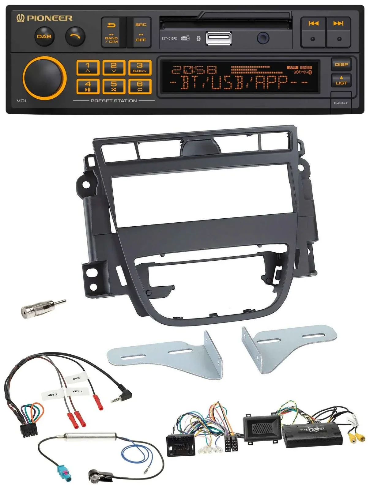 Автомагнитола Pioneer DAB, USB, Bluetooth для Opel Meriva B (с 2010)