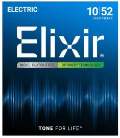 Струны для электрогитары Elixir 19077 OptiWeb Light/ Heavy 10-52