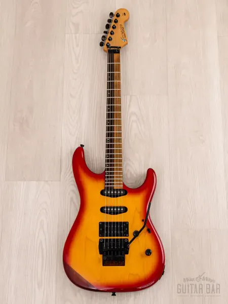 Электрогитара Edwards Vision Alpha Superstrat SSH Cherry Sunburst w/gigbag Japan 1990