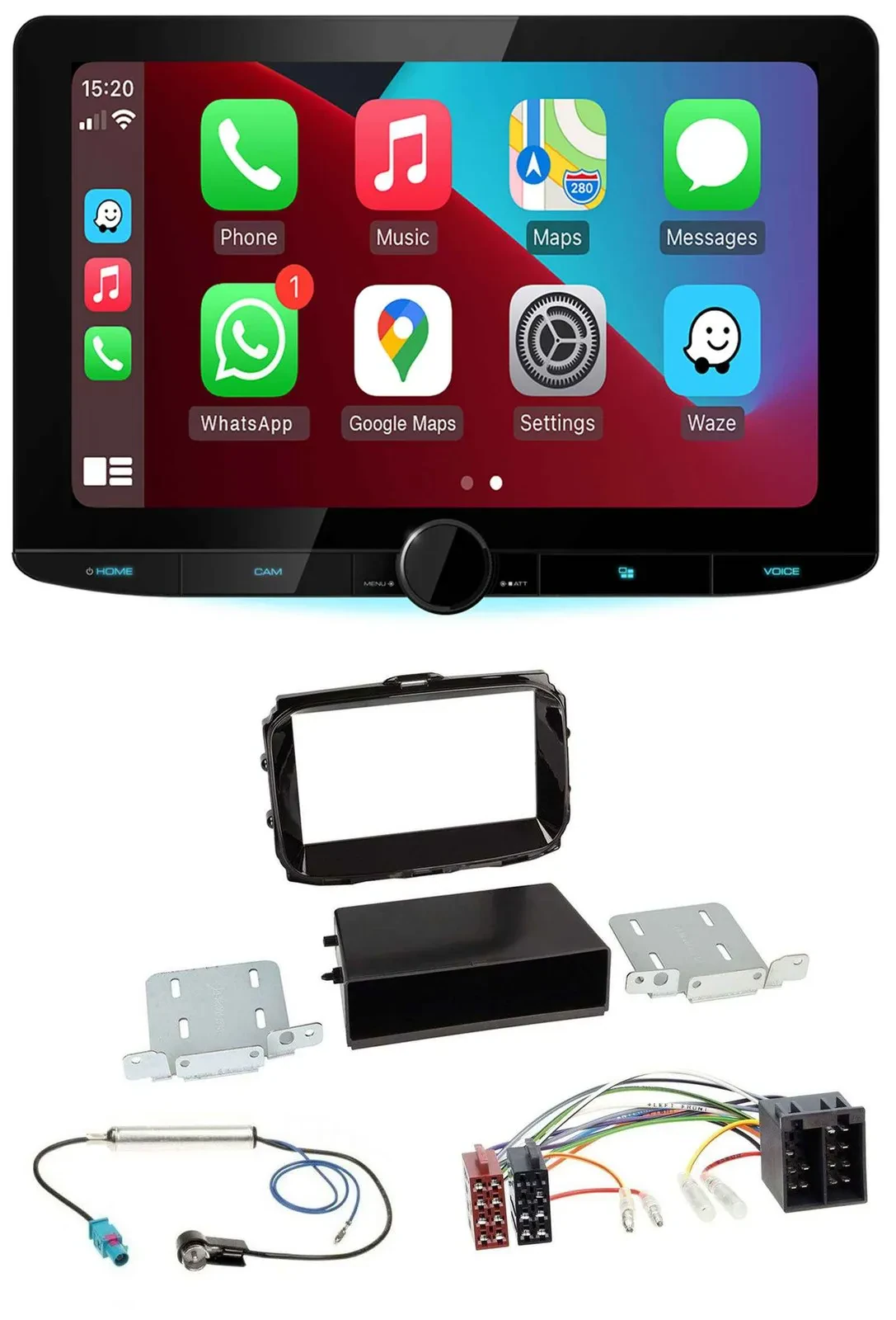 Kenwood MP3 USB DAB Bluetooth Autoradio für Alfa Giulietta ab 2013 ISO piano-sch
